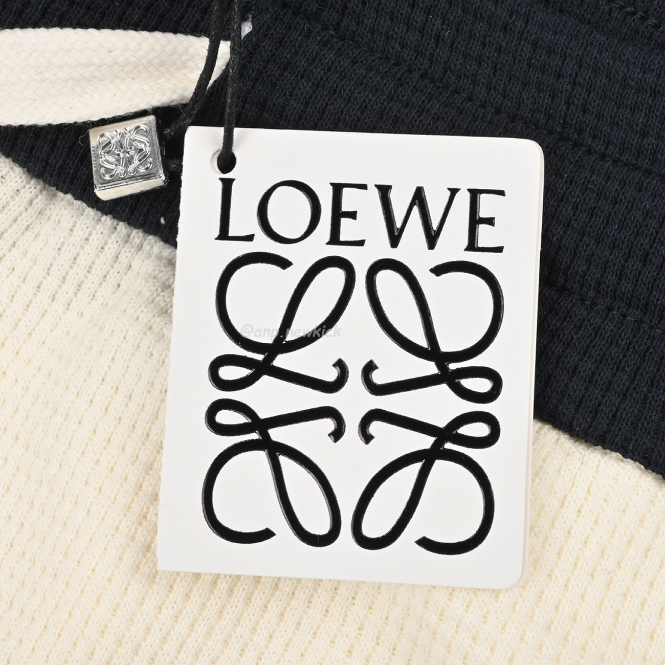 Loewe 24ss Embroidered Logo Color Blocking Waffle Shorts (4) - www.newkick.vip